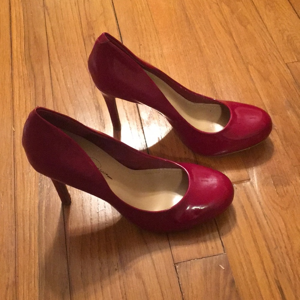 Size 8.5 red Jessica Simpson heels